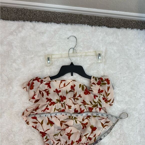 Lovers + Friends Floral Mini Dress in Red and Green - Picture 10 of 10